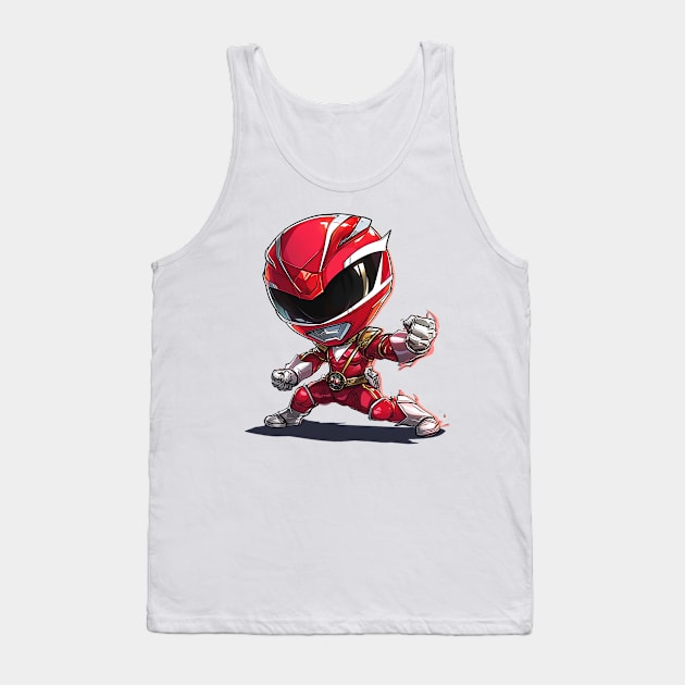 red power ranger Tank Top by enzo studios